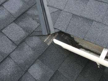 asphalt in gutters