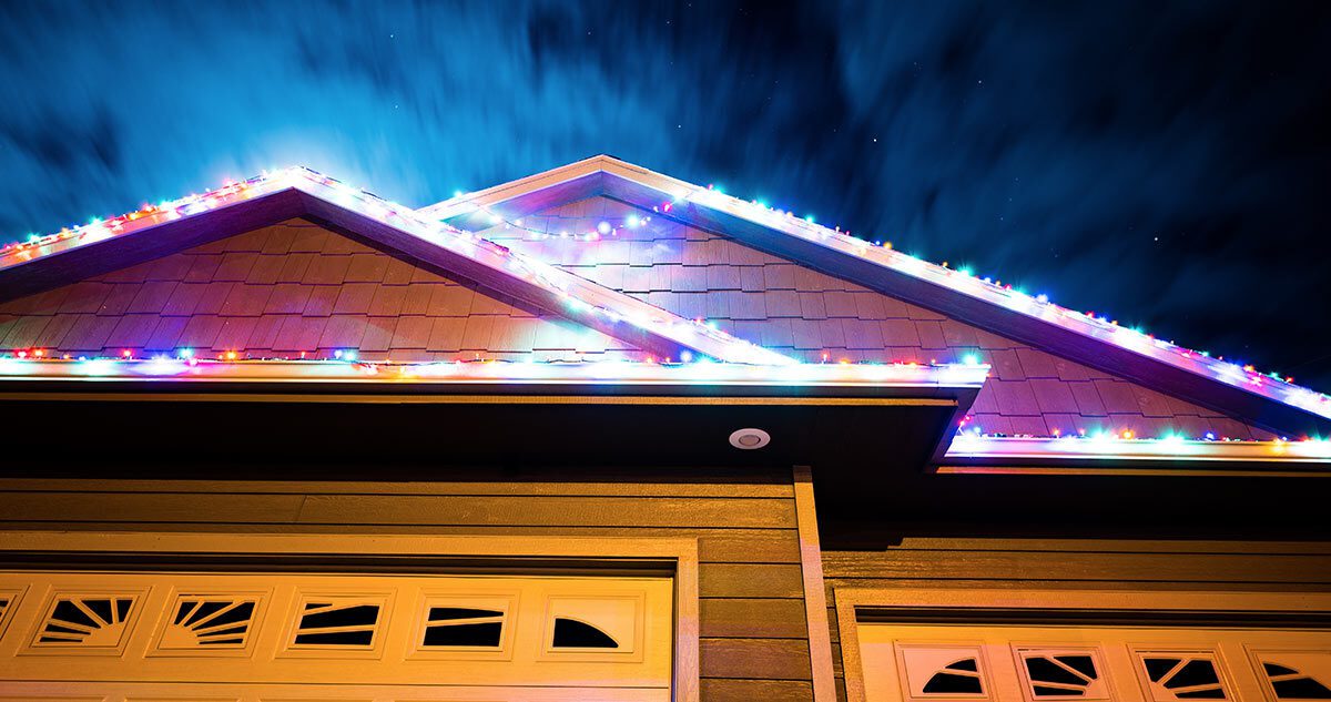 Christmas Lights On Roof