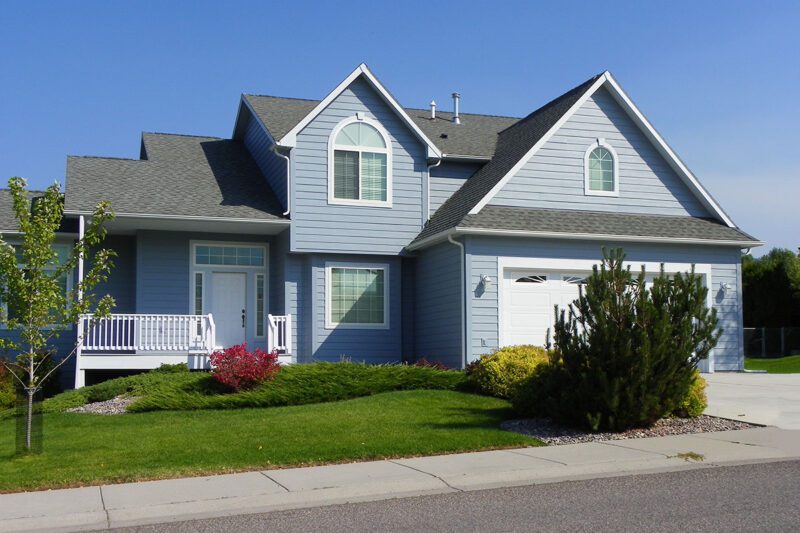 Home With Asphalt Shingle Roof