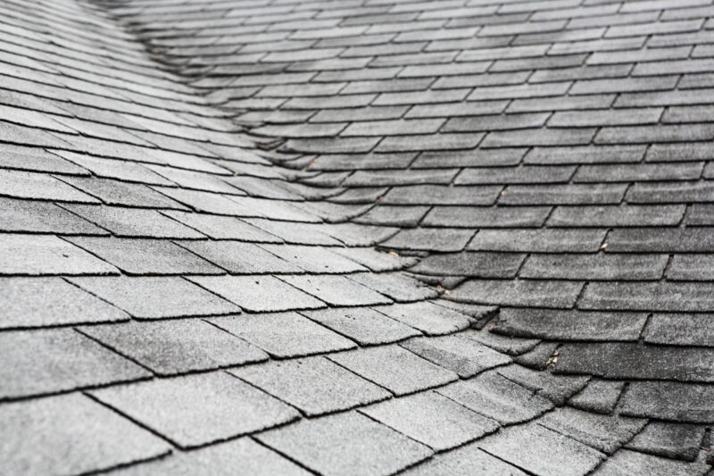 Bare Balding Asphalt Shingles